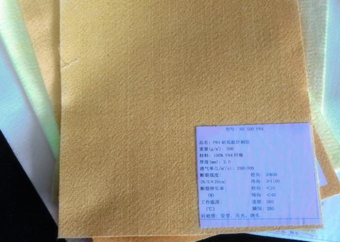 Nonwoven материал воздушного фильтра Polyimide ткани 500GSM пылевого фильтра
